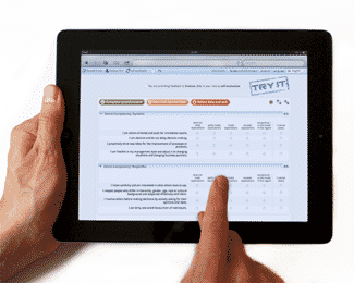 360Grad Feedback Bogen auf ipad