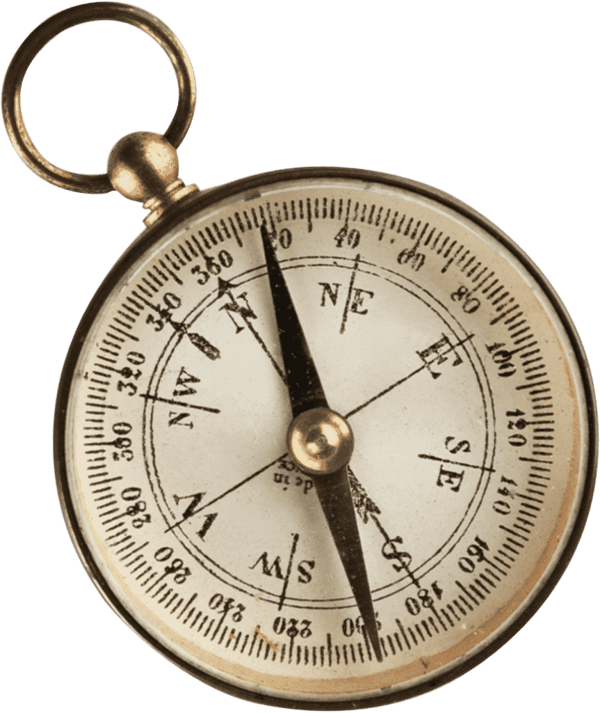 alter brauner Kompass